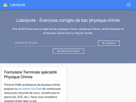 'labolycee.org' screenshot