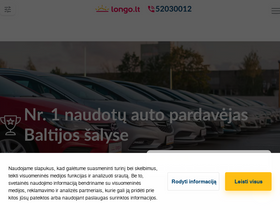 'longo.lt' screenshot