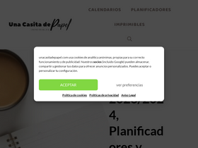 'unacasitadepapel.com' screenshot