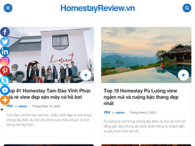 'homestayreview.vn' screenshot