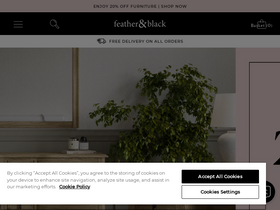 'featherandblack.com' screenshot