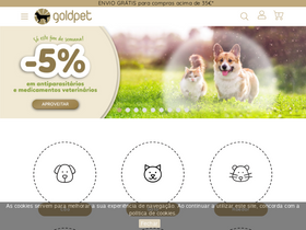 'goldpet.pt' screenshot