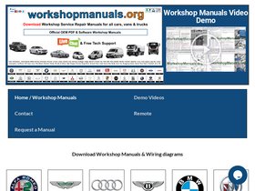 'workshopmanuals.org' screenshot