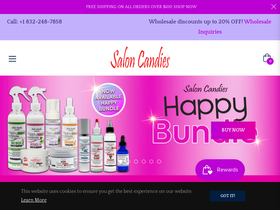 saloncandies.com homepage screenshot