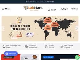 labmart.in homepage screenshot