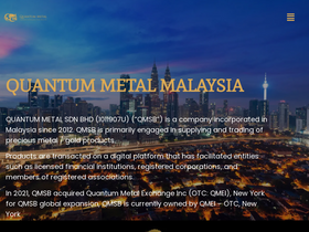 'quantummetal.com' screenshot