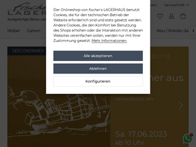 'fischers-lagerhaus.de' screenshot