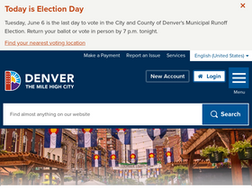 'denvergov.org' screenshot