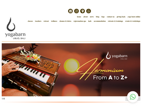 'theyogabarn.com' screenshot