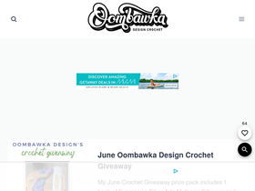 'oombawkadesigncrochet.com' screenshot