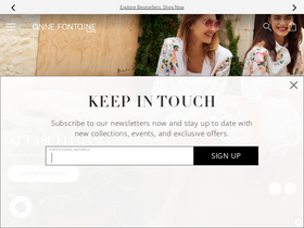 'annefontaine.com' screenshot