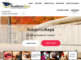 'academickeys.com' screenshot