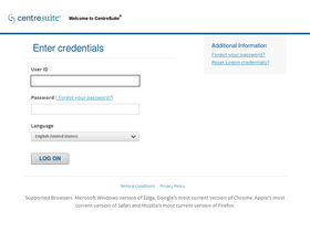 'centresuite.com' screenshot