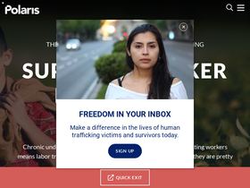 'polarisproject.org' screenshot