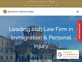 'sinnott.ie' screenshot