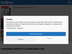 'allesebook.de' screenshot