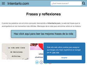 'intentarlo.com' screenshot