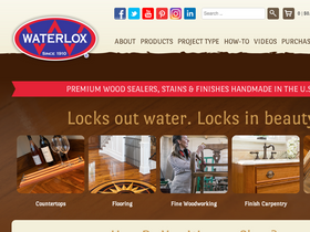 'waterlox.com' screenshot