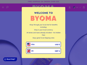 'byoma.com' screenshot