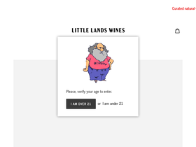 littlelandswines.com homepage screenshot