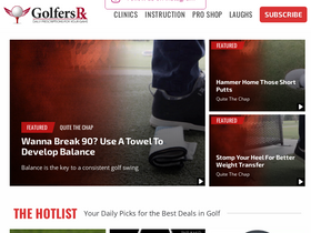 'golfersrx.com' screenshot