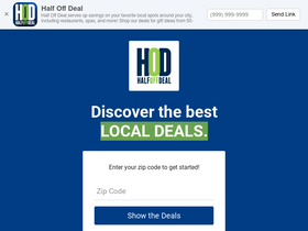 'halfoffdeal.com' screenshot