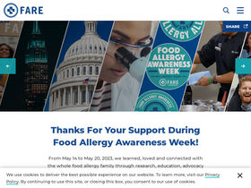 'foodallergy.org' screenshot