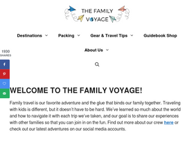 'thefamilyvoyage.com' screenshot