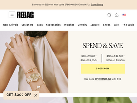 Rebag website screenshot