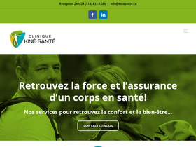 'kinesante.ca' screenshot