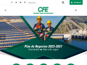 'cfe.mx' screenshot