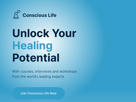 'consciouslife.com' screenshot