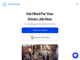 'projectcasting.com' screenshot