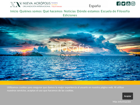 'bilbao.nueva-acropolis.es' screenshot