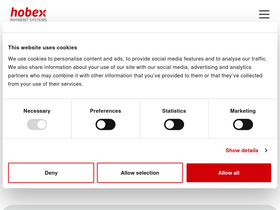 'hobex.at' screenshot