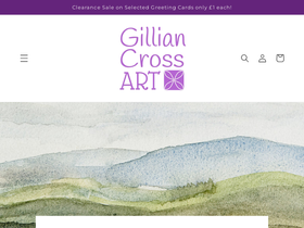 gilliancrossx.art homepage screenshot
