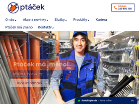 'ptacek.cz' screenshot