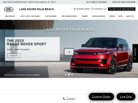 'landroverpalmbeach.com' screenshot