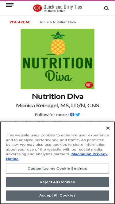 nutritiondiva.quickanddirtytips.com