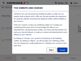 'airfrance.se' screenshot