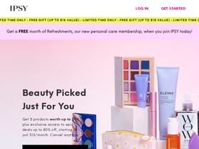 'ipsy.com' screenshot
