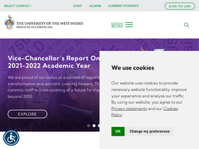 'uwi.edu' screenshot