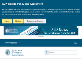 'auanet.org' screenshot