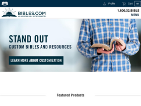 'bibles.com' screenshot