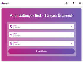 'events.at' screenshot