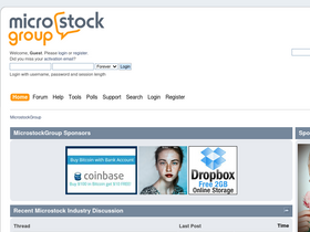 'microstockgroup.com' screenshot