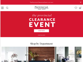 'provincialhomeliving.com.au' screenshot