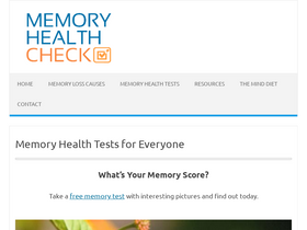 'memorylosstest.com' screenshot