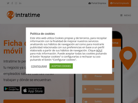 'intratime.es' screenshot