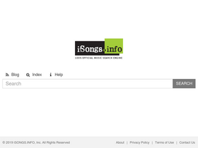 'isongs.info' screenshot